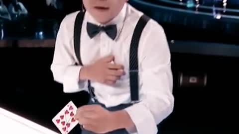 Magician Wows judge with hidden card magic