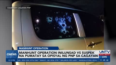 Pulis, patay sa pamamaril sa Cagayan; manhunt operation vs suspek, iniutos ng PNP