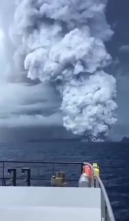 On the Hunga Tonga island Hunga Haapai, formed in early 2015 as a result of a volcanic eruption in