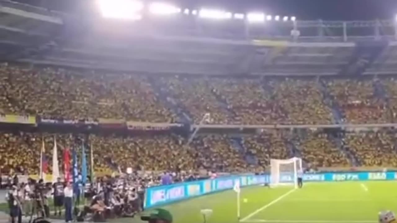 The Real Story Behind Fuera Petro" se escuchó en el partido Colombia vs Brasil