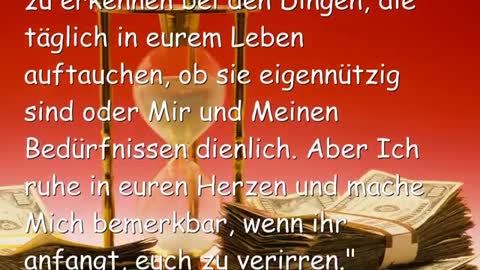 ICH HABE EUCH ZEIT & MITTEL GESCHENKT... VERGEUDET SIE NICHT ❤️ Liebesbrief von Jesus vom 15.02.2017