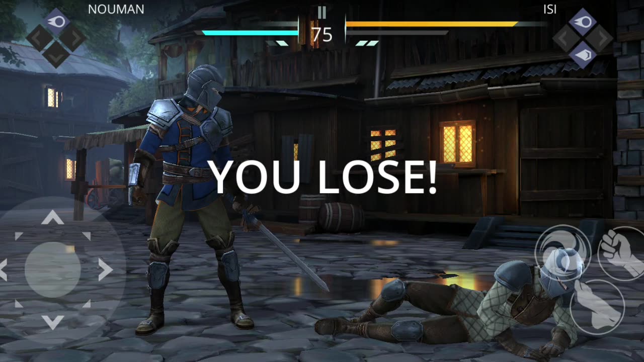 Lose after 5 shock critical hits | shadow fight3 | game