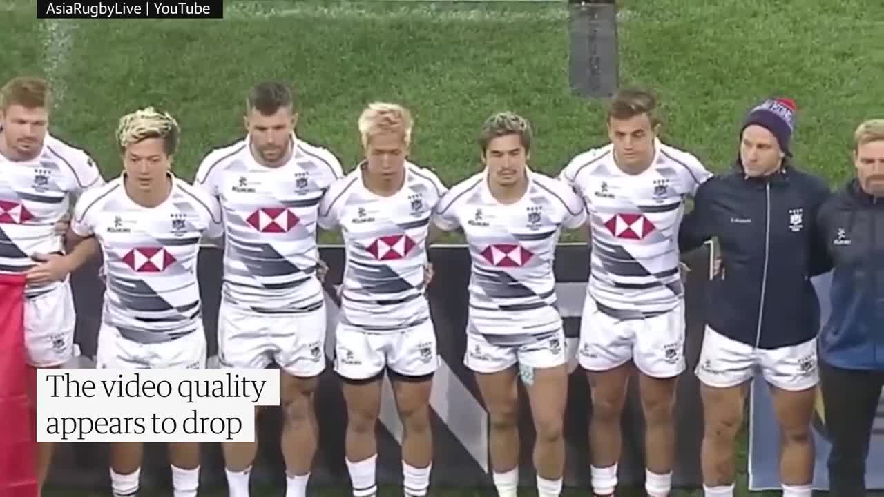 Hong Kong protest song appears to play instead of Chinese national anthem at rugby game