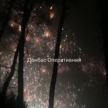 RUS artillery attack with the use of incendiary ammunition in the area of Kreminna.