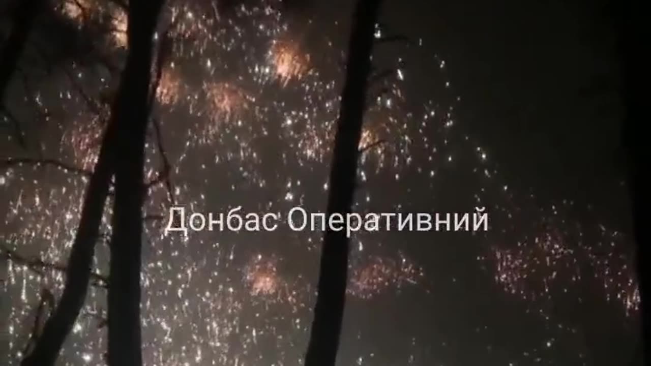 RUS artillery attack with the use of incendiary ammunition in the area of Kreminna.