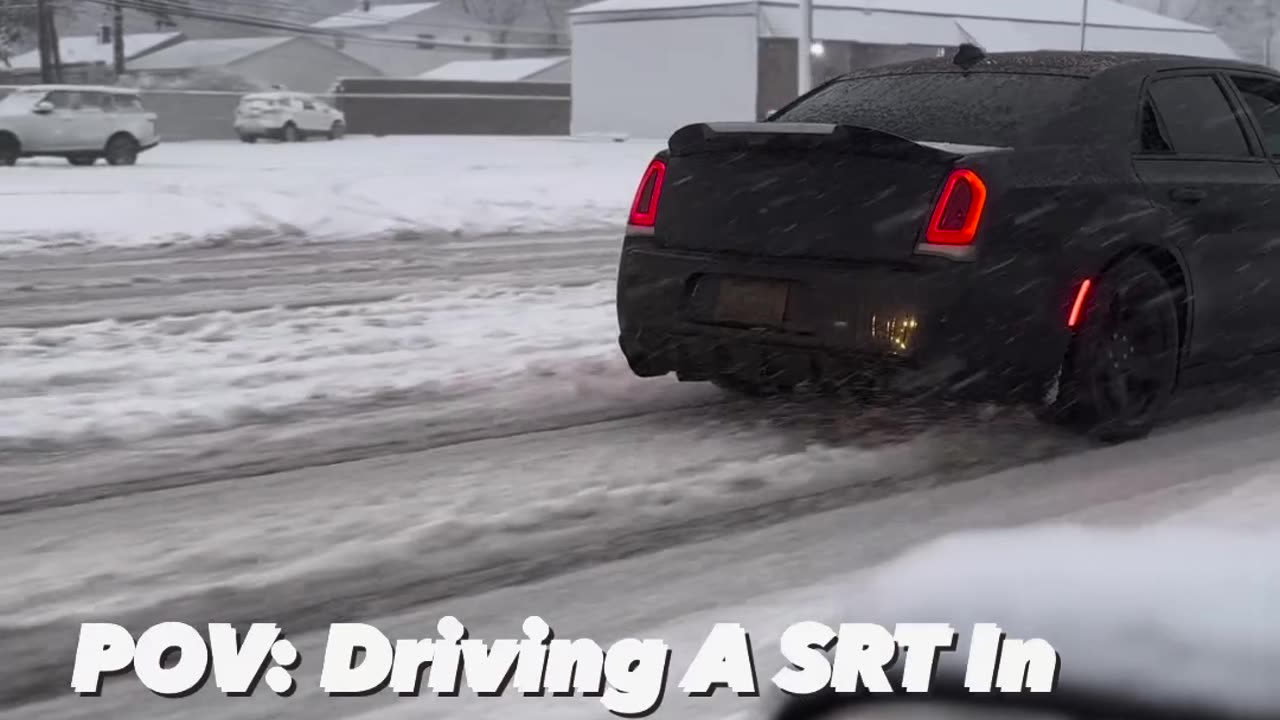 Driving an srt in the snow