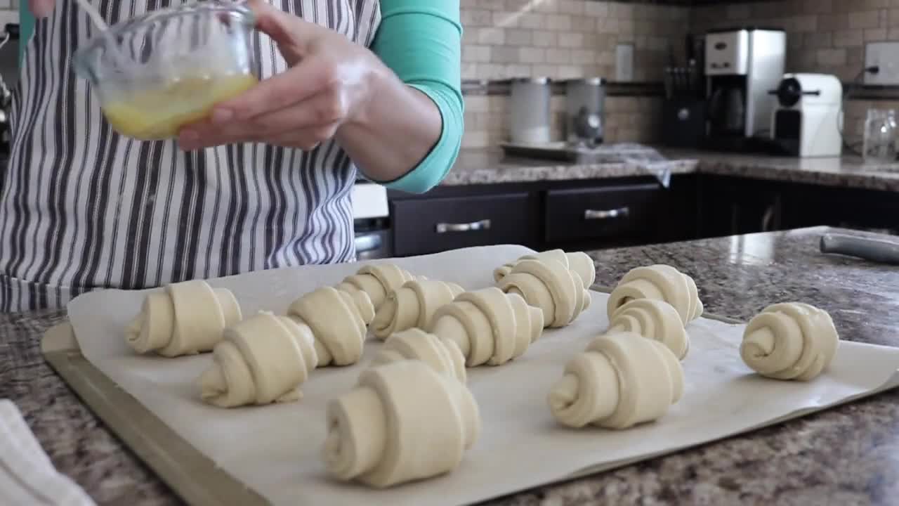 croissants baking kitchen