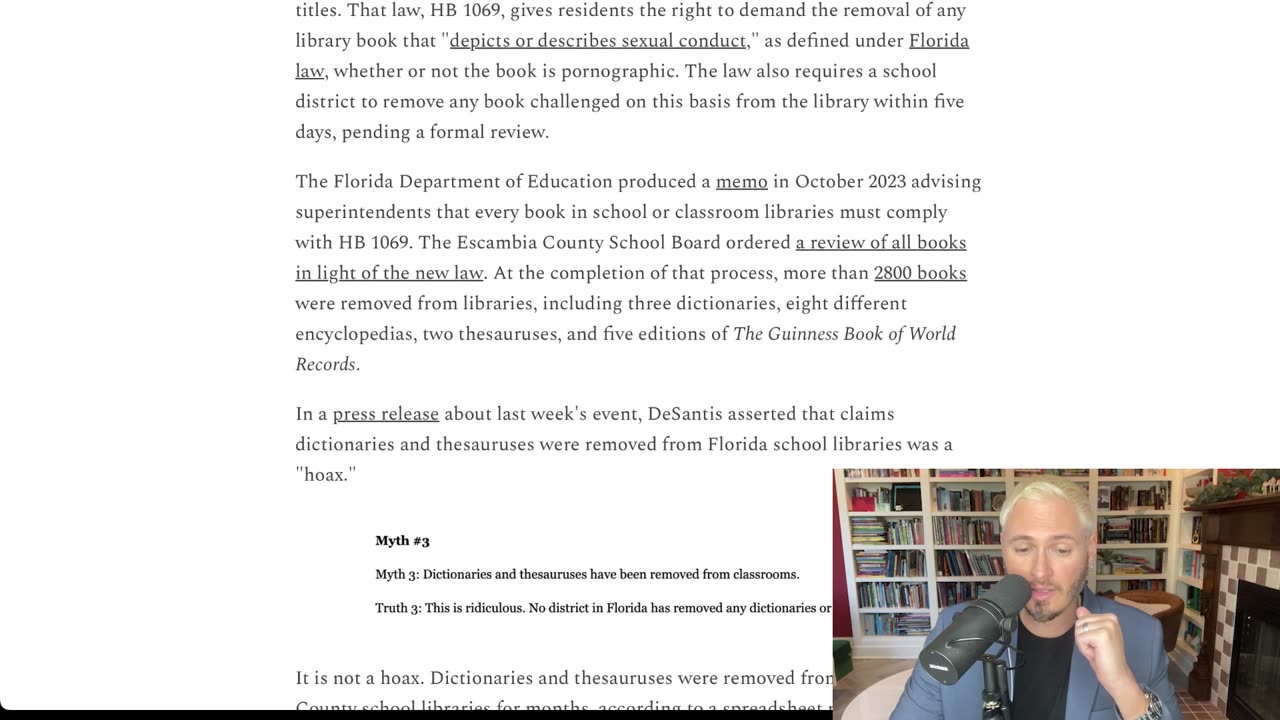 DeSantis SHOCKED By Book Bans He Made Law _ The Kyle Kulinski Show