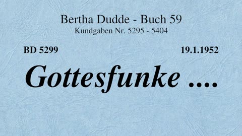 BD 5299 - GOTTESFUNKE ....