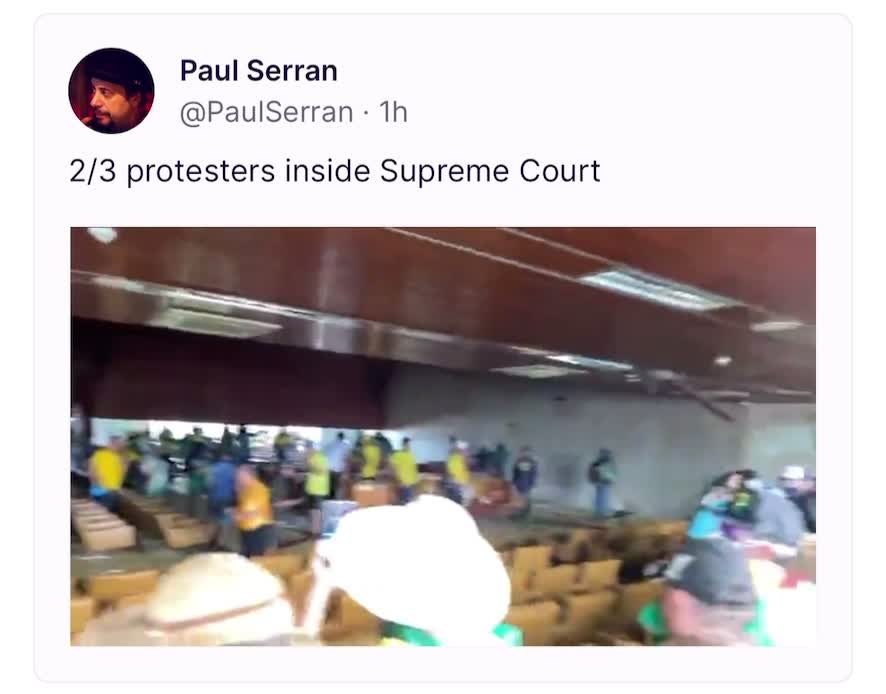 “Protesters” Have Entered in the Congress in Brazil