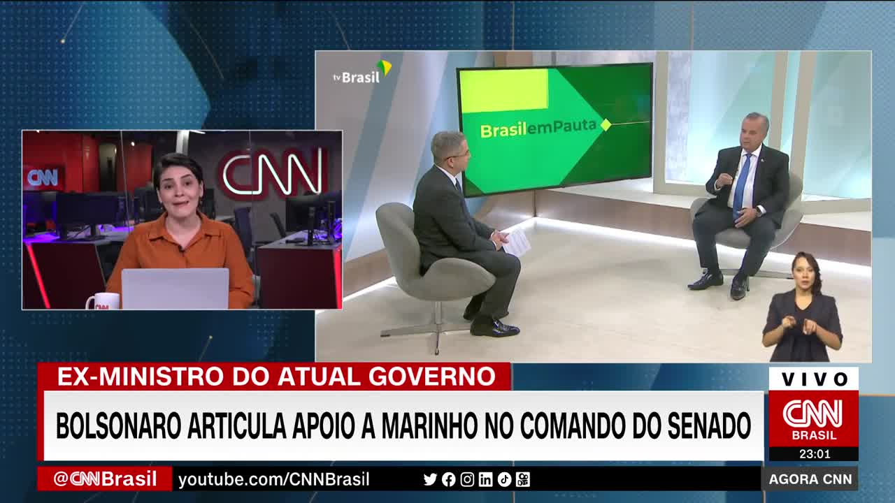 Bolsonaro articula apoio a Marinho no comando do Senado | AGORA CNN