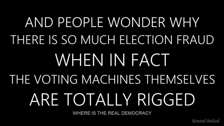 Machine did not let this man vote for the person he wanted - caught on tape