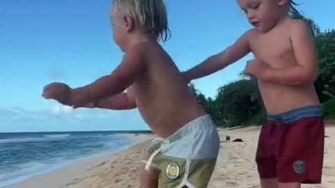 The little girl was bullied by her brother