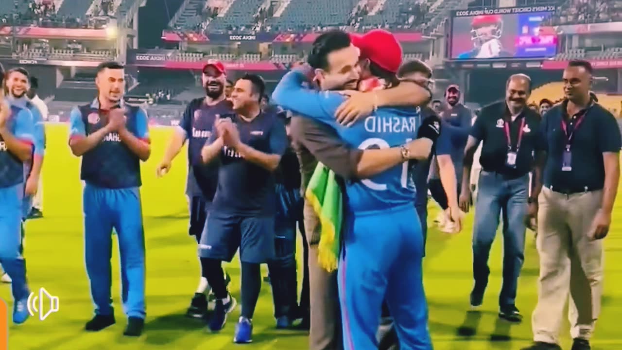 Afghanistan Team & Indians Celebration