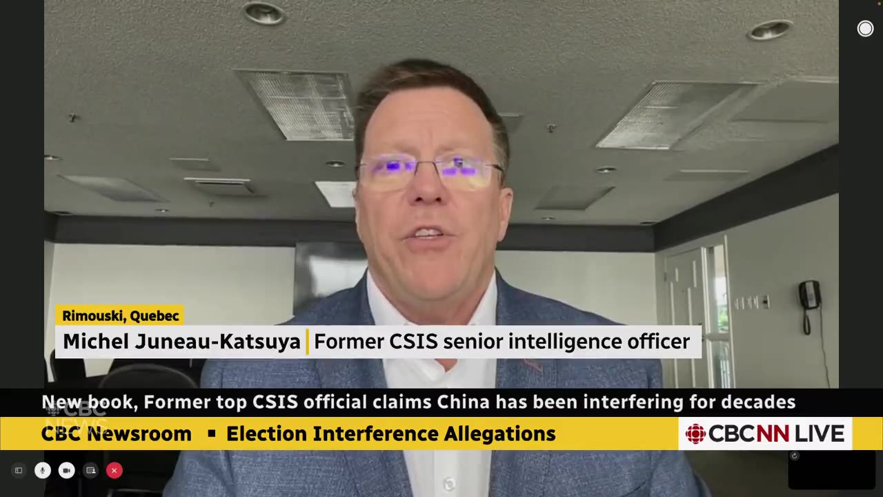 CBC clip with CSIS analyst on Canada's influence by China