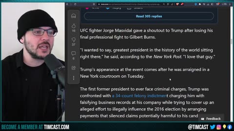 Jorge Masvidal Starts LETS GO BRANDON Chant, Hails Trump As THE GREATEST President