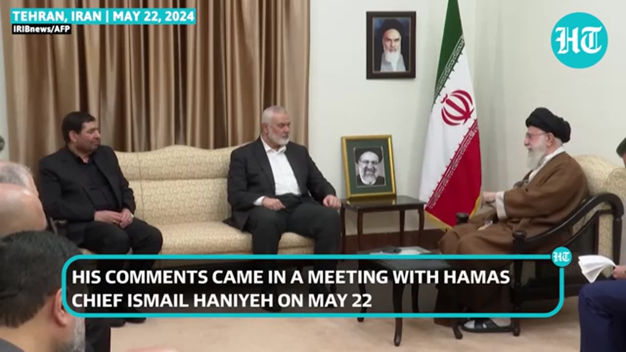 Iran_Supreme_Leader_Pushes_Hamas_Boss_To__Destroy_Israel_;_1st_Dare_Hours_After_Raisi_Funeral(360p)
