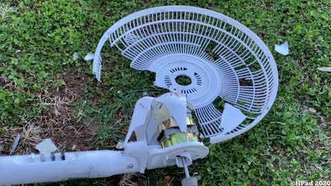 Comfort Zone Pedestal Fan Destruction