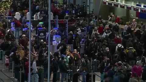 Winter storm causing flight cancelations, power outages