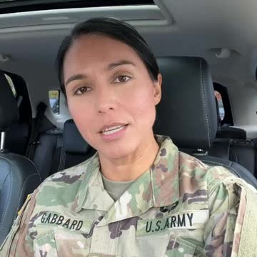 NEW - Former U.S. Congresswoman and Army Reserve officer Tulsi Gabbard