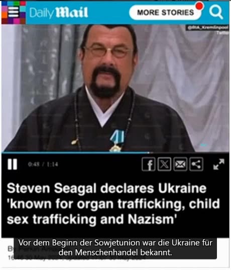 Steven Seagal zu Ukraine eng.-russ. UT deu.