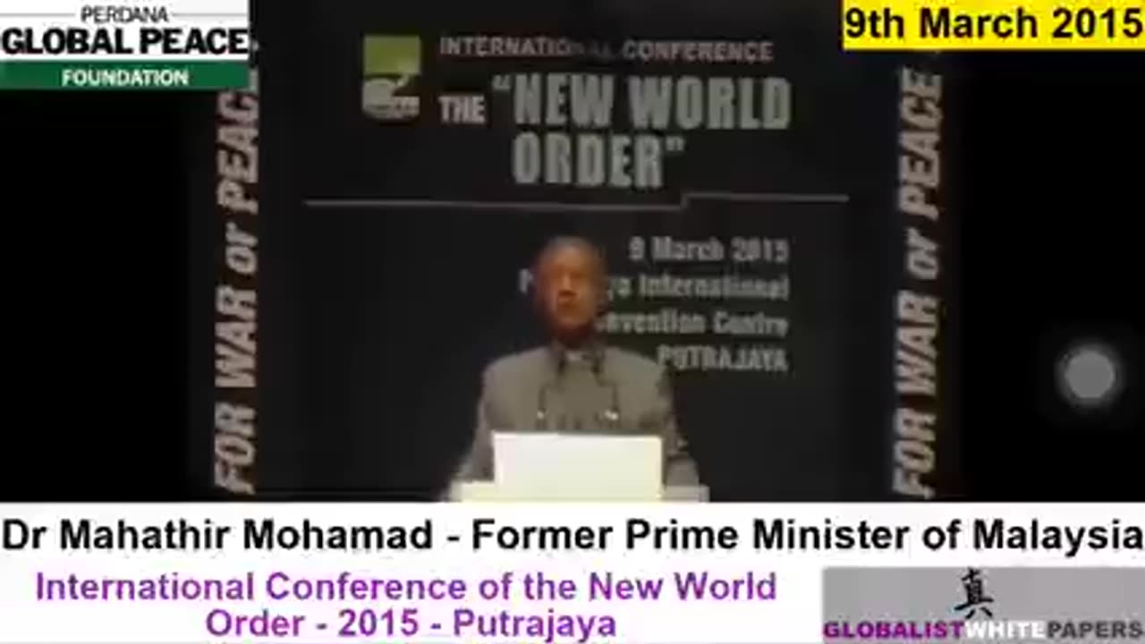 Remember in March of 2015 at the International Conference of the NWO when the former, & later,...