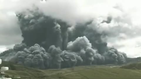 One of the largest volcanoes in the world has erupted (Japan).