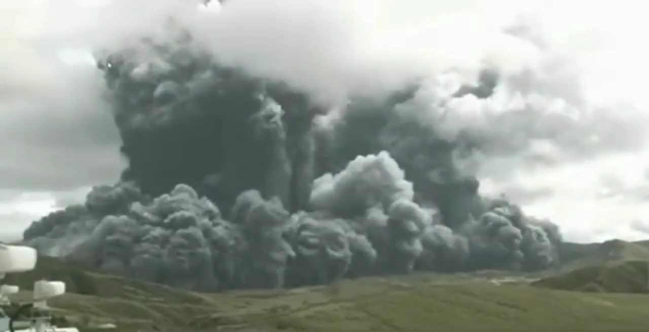One of the largest volcanoes in the world has erupted (Japan).