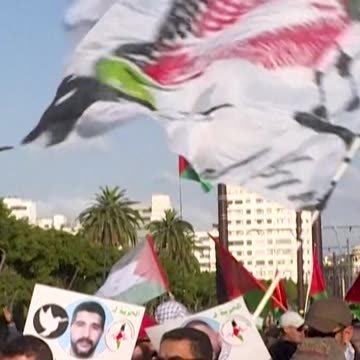 MOROCCANS BLAME U.S. & ISRAEL FOR GAZA MASSACRE
