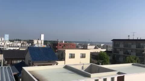 Nice video from appartement on fourth floor