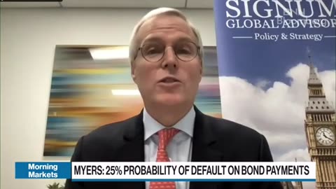 There is a 25% probability the U.S. government will default on bond payments: Charles Myers