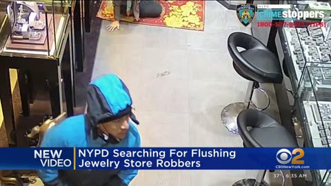 Violent jewelry store robbery caught on camera