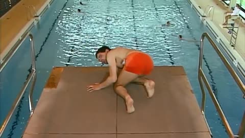 Mr Bean Goes swimming