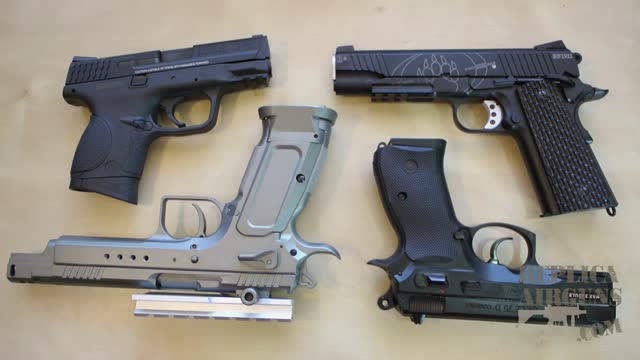 Cybergun Blackwater - Tanfoglio Gold Custom - S&W M&P 9C - ASG CZ75D BB & Airsoft Update Video