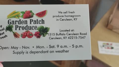 MENNONITE PRODUCE STAND ready to close for the SEASON