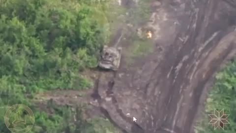 Russian Soldier Set Alight Running in Circles