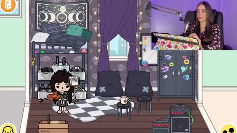 Si Wednesday, Enid y Bianca Viviesen Juntas... 🤩 | My Room Furniture Pack | Toca Boca House Idea