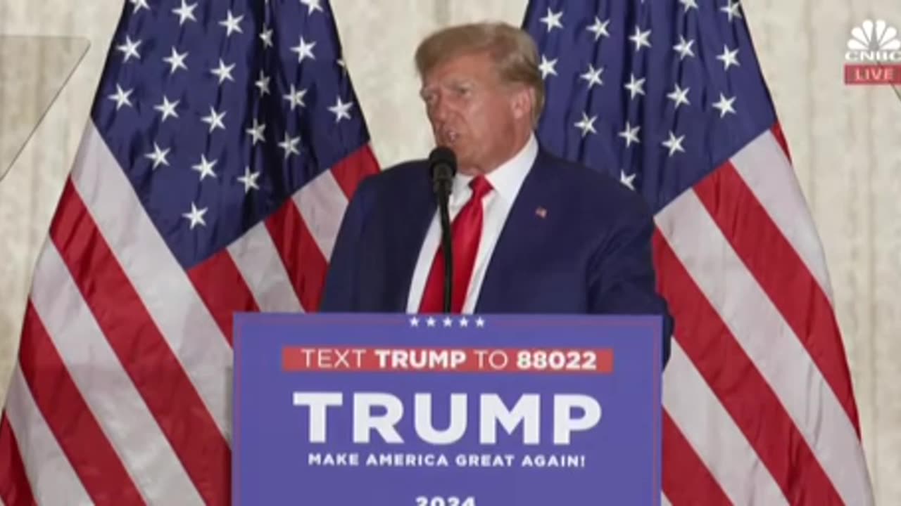 Full speech from Mar-a-Lago tonight