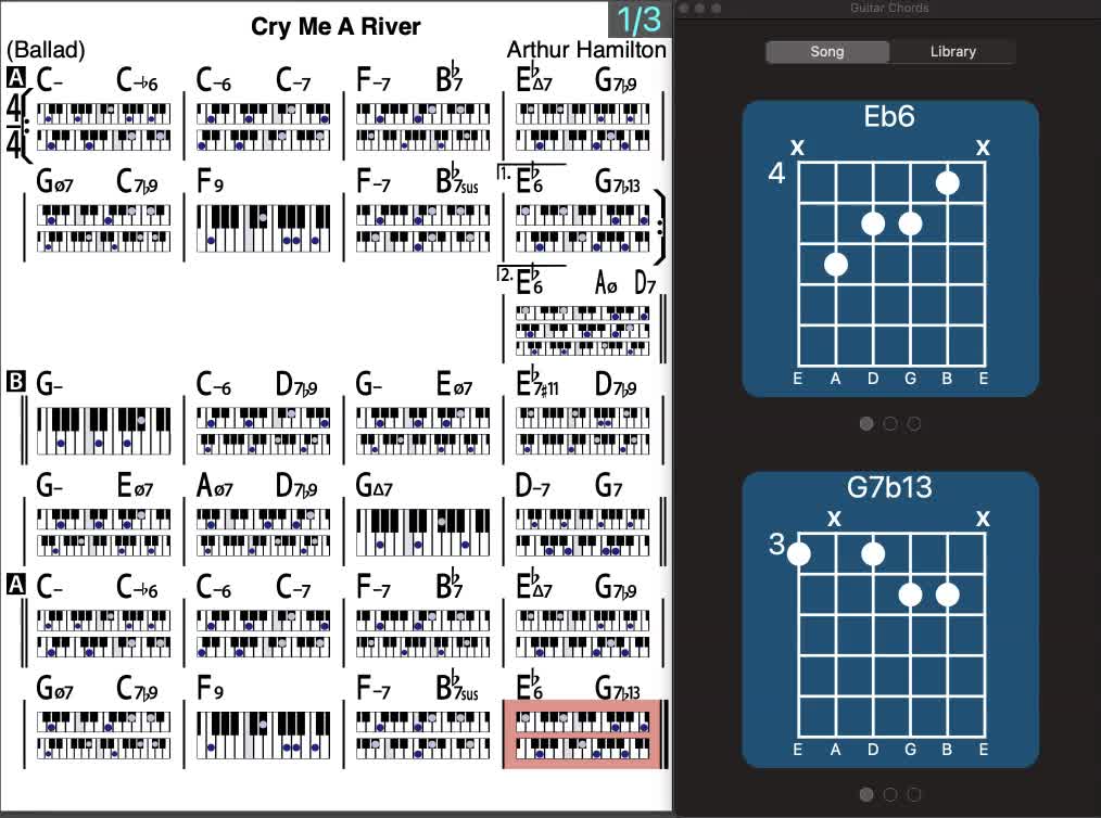 Cry Me A River (Key: Eb) - iReal Pro - Jazz Tutorial