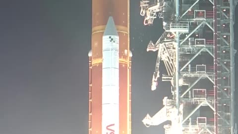 NASA's Artemis I Rocket Launch from Launch Pad 39B Perimeter