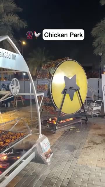 Cooking kebabs in an unusual way