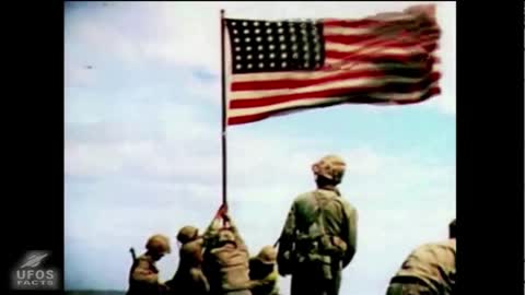 UFO In Historical Film Of Flag Raising on Iwo Jima, Feb 23, 1945