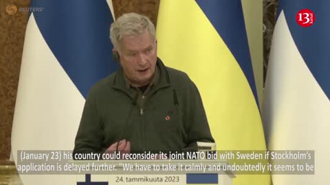 Finnish president visits Ukraine, holds joint news conference with Zelenskiy