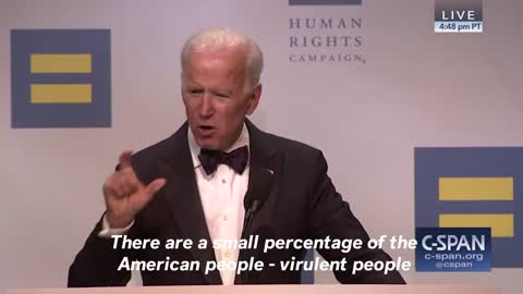 Joe Biden Refers To Trump Supporters As 'Dregs Of Society' September 17, 2018