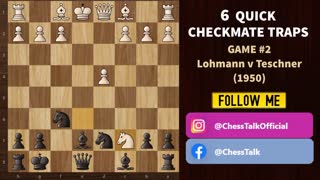 6 Checkmate Traps | Chess Opening Tricks to Win Fast | Short Games, Moves, Tactics & Ideas