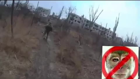 Russian Soldiers Run for Cover in Avdiivka Coke Plant