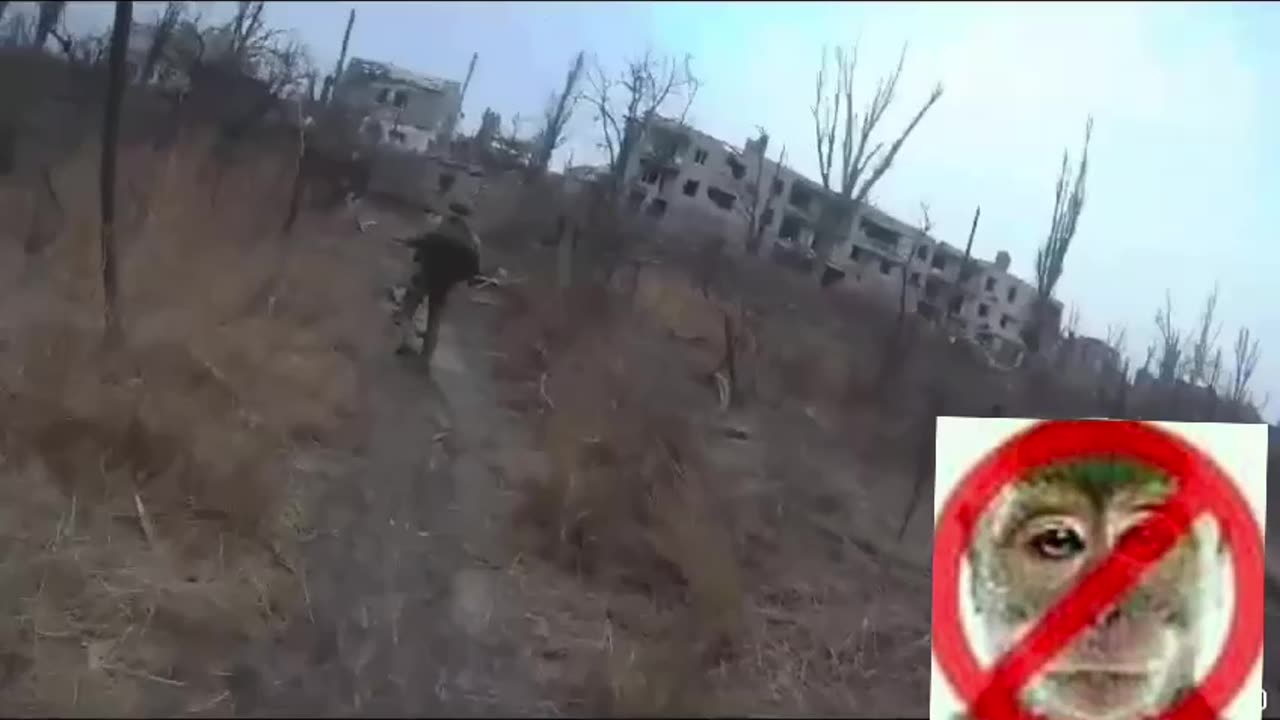 Russian Soldiers Run for Cover in Avdiivka Coke Plant