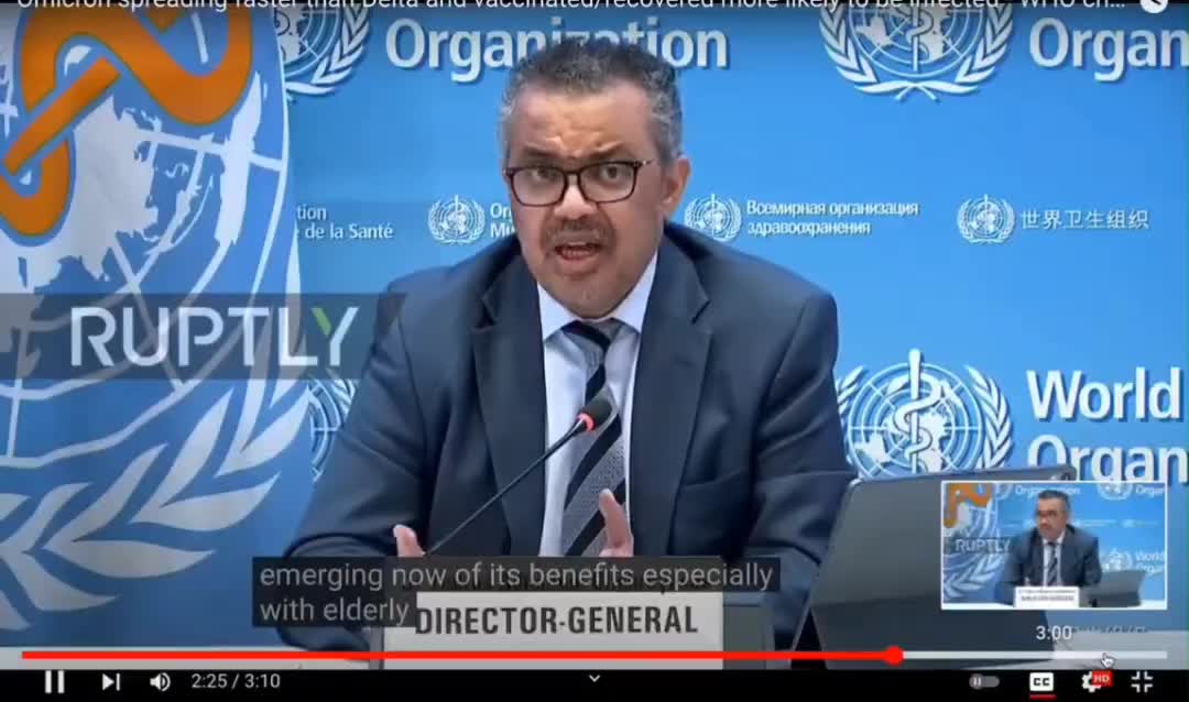 Dr. Tedros: Countries Are Using the Booster To Kill Children