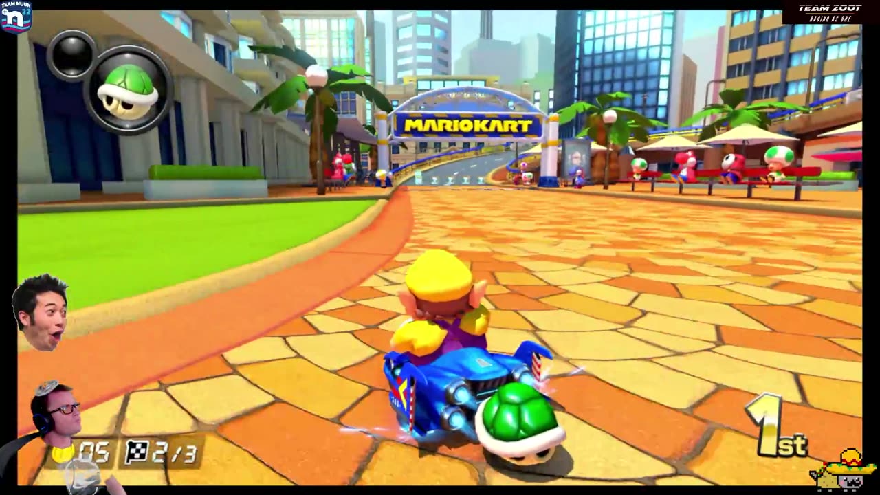 Throat hurts, so Mario Kart 8 without mic.