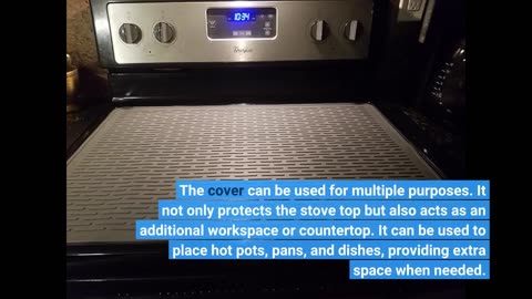 Silicone Electric Stove Top Cover | Glass Top Stove Cover To Protect Kitchen Counter Surface